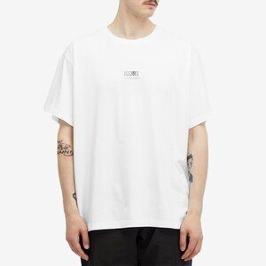 NWT MM6 Maison Margiela Number Label T-Shirt in White
